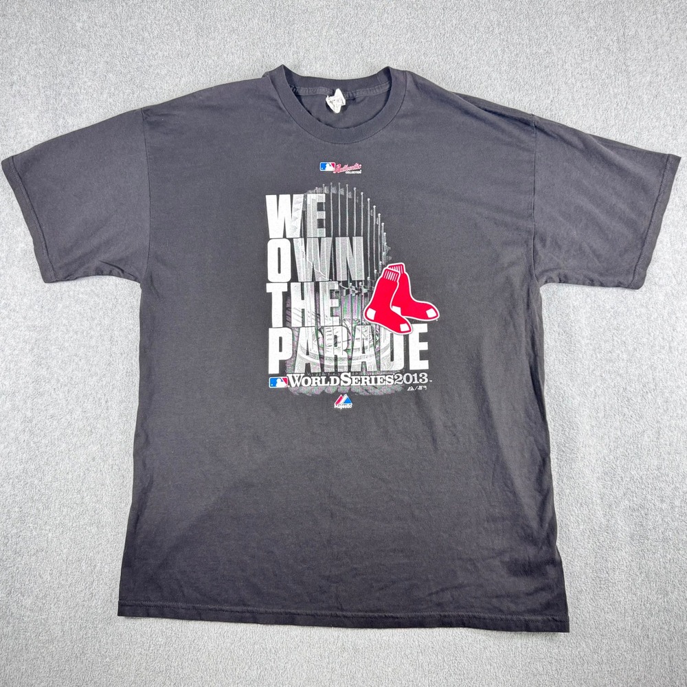 Boston Red Sox MLB Baseball We Own The Parade XL Shirt‎ Graphic Tee Mens Black